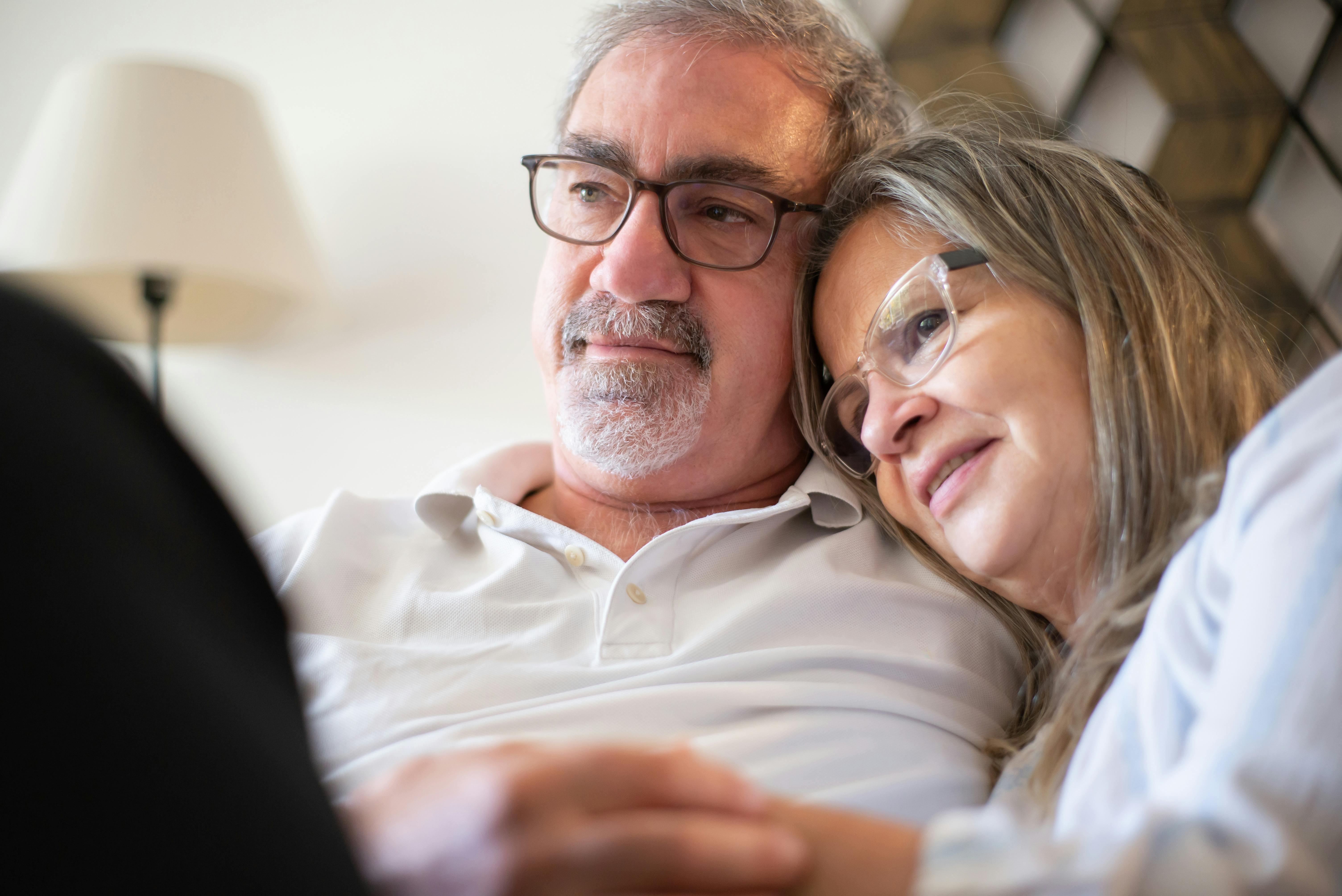Happy older man smiling
